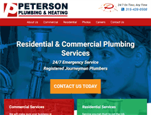 Tablet Screenshot of plumbersinsyracuseny.com